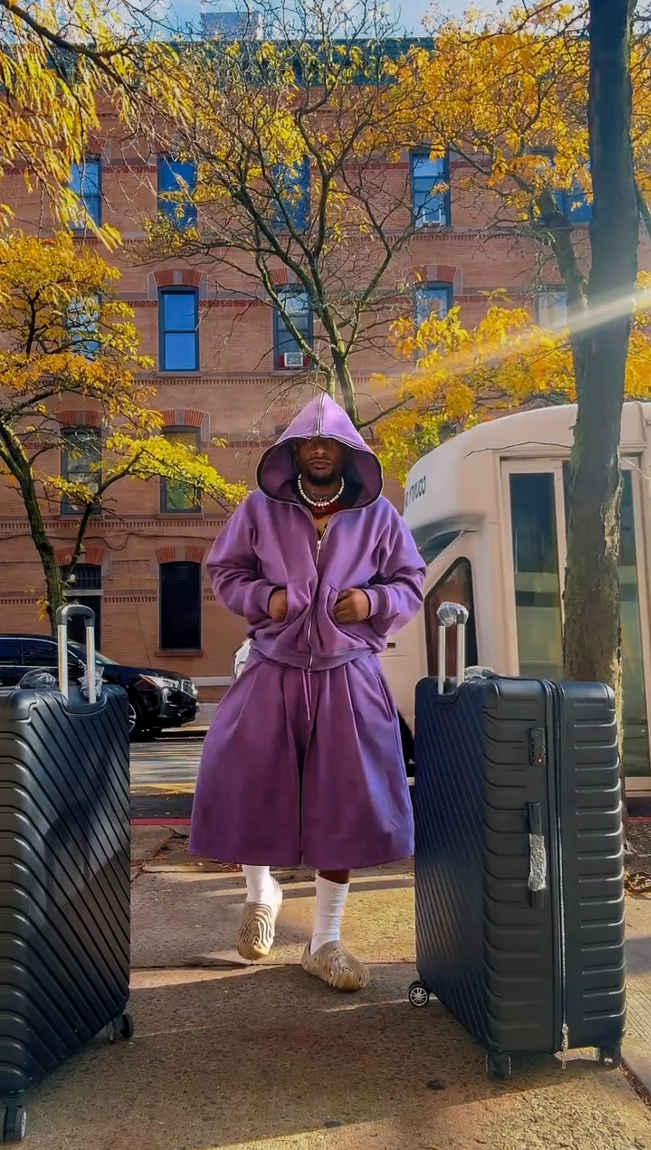 Purple Full- Zip Hoodie