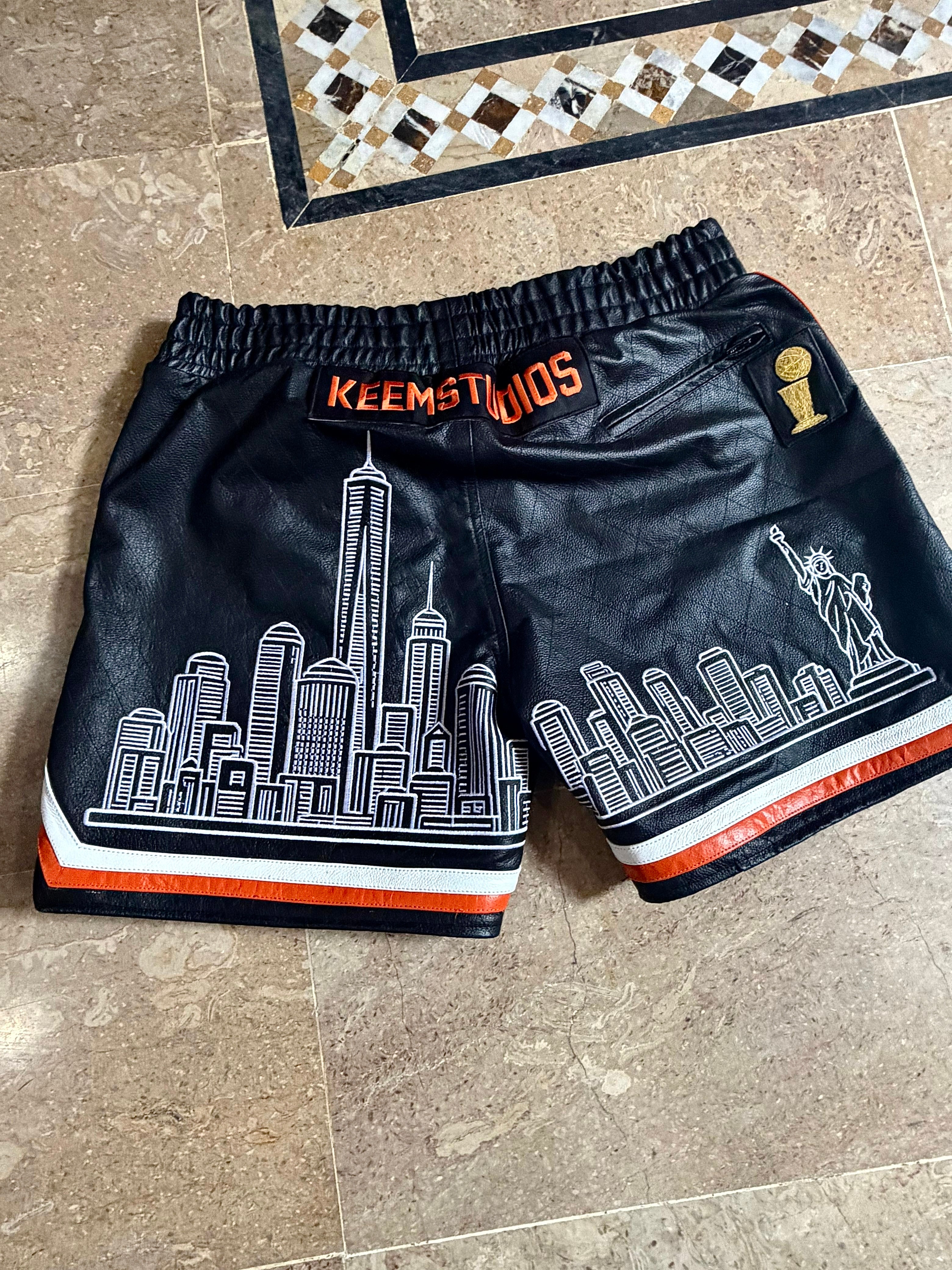 NEW YORK KNICKS CHAMPIONSHIP LEATHER SHORT