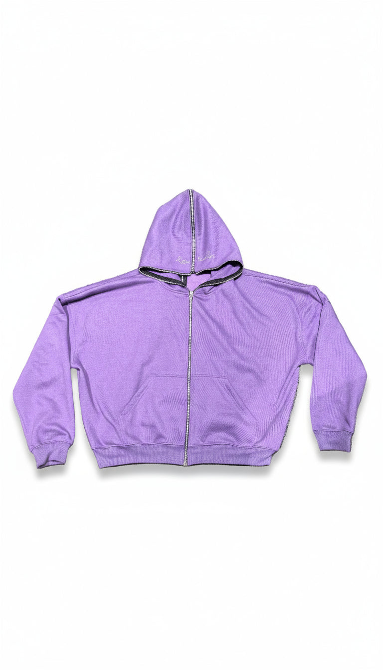 Purple Full- Zip Hoodie