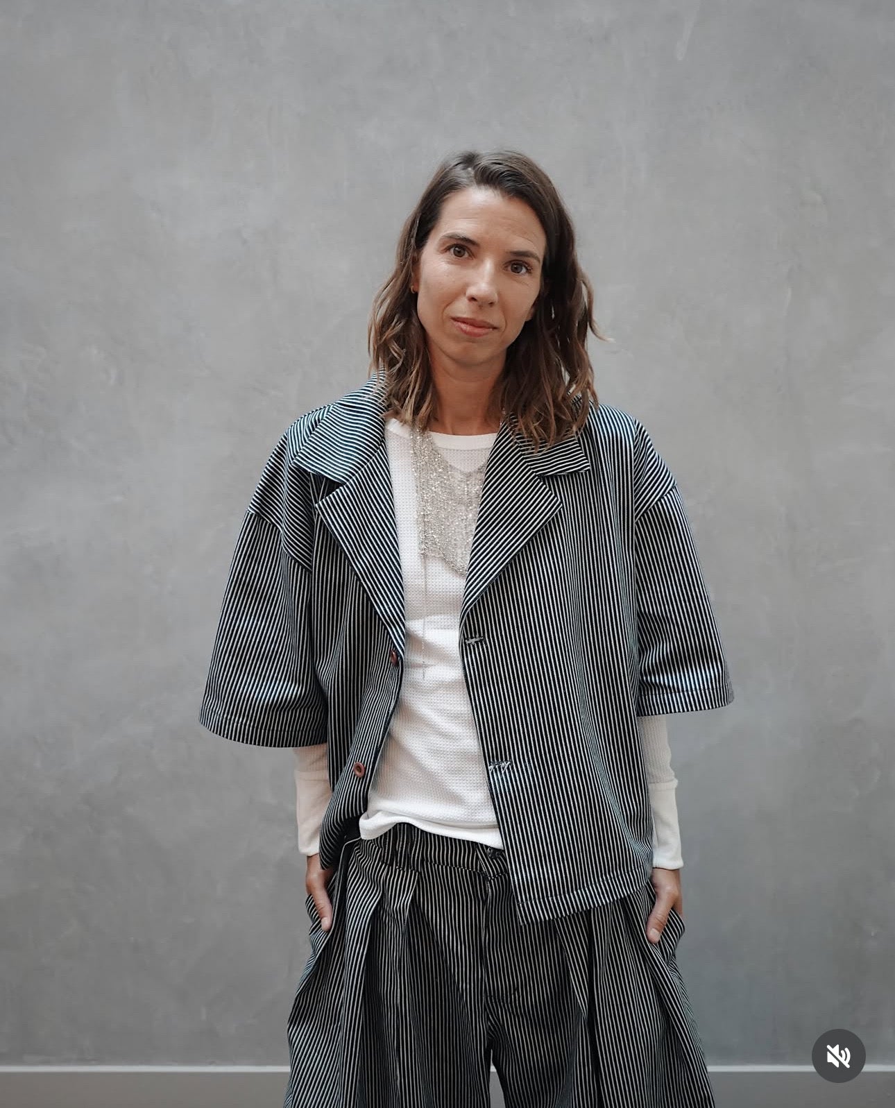 Pin- Stripe Short Sleeve