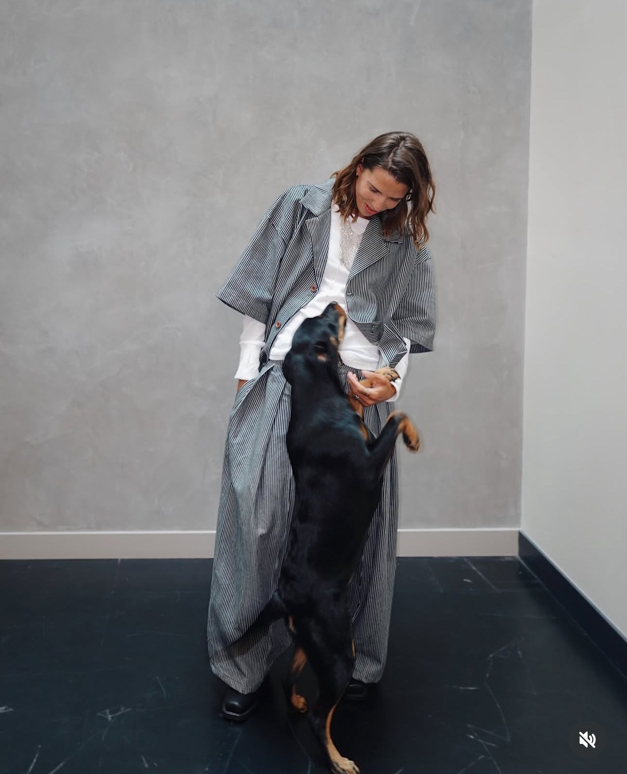 Pin- Stripe Short Sleeve