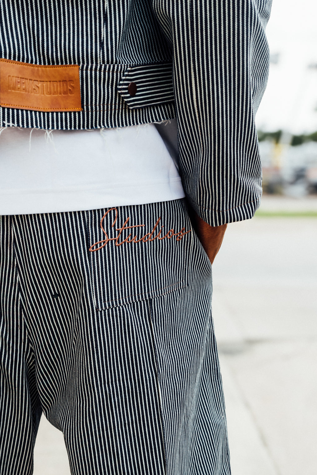 Pin- Stripe Pleated Short