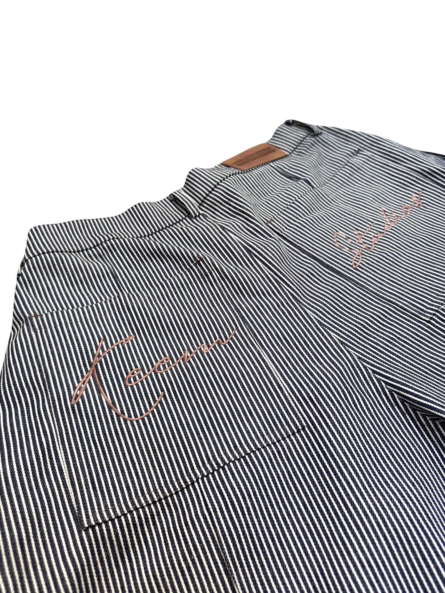 Pin- Stripe Pleated Pant